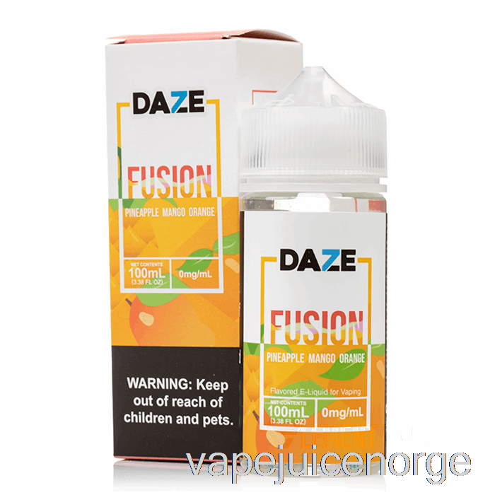 Vape Juice Ananas Mango Appelsin - 7 Daze Fusion - 100ml 6mg